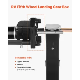 RV Fifth Wheel Landing Gear Box 276602, Universal Mount Steel