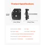 RV Fifth Wheel Landing Gear Box 276602, Universal Mount Steel