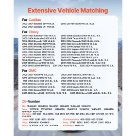 VEVOR bilgenerator 8247N, Passer til Cadillac Escalade V8 5.3L/6.0L 2002-2004, Chevy Suburban 1500 2000-2004, GMC Yukon V8