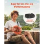 Unique Cajon Box Drum, with Internal  Guitar Strings, Portable Wooden Percussion Box, Birch Wood Drum Musical Instrument with Ad