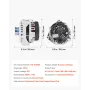 Car Alternator 10464443, Fit for Chevrolet Silverado 1500 HD V8 6.0L 2001-2005, Saab 9-7x 2005-2006, Isuzu Ascender 2003-2006, G