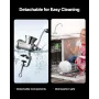 Manual Meat Grinder, 304 Stainless Steel Hand Crank Meat Mincer with Steel Table Clamp, Sausage Stuffer with 2 Cutting Plates & 