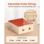 Cajon Box-tromme, med interne guitarstrenge, let træ Percussion