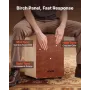 Cajon Box-tromme, med interne sneretråde, let træ Percussion