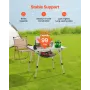 Folde Camping Bord, Transportable Roll Up Sideborde, Letvægts