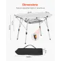 Folde Camping Bord, Transportable Roll Up Sideborde, Letvægts