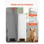 Bathroom Floor Cabinet, 4-Tier, Wooden Storage Organizer with 2 Doors and Adjustable Shelf, Modern Bathroom Furniture Home Decor