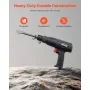 Air Hammer, 2500-2700BPM Pneumatic Hammer with 70mm Stroke & 4PCS 170mm Long Barrel Chisels, Pistol-Grip Compact Air Chisel Pneu