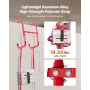 Fire Escape Ladder, 3-Story 7.62m Retractable Emergency Fire Ladder, Lightweight Aluminum Alloy Safety Escape Ladders with Sturd