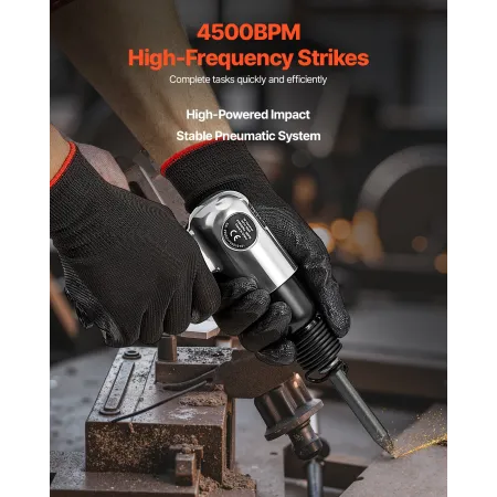 Air Hammer, 4500BPM pneumatisk hammer med 40 mm slaglængde og 4