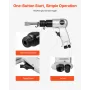 Air Hammer, 4500BPM Pneumatic Hammer with 40mm Stroke & 4PCS Chisels Round Shank, Lightweight & Compact Air Chisel Pneumatic Sho