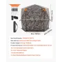 Hunting Blind, 6-7 Person, 288 Degree 5 Side See-Through Ground Blinds with Carrying Bag, Portable Camouflage Tent, Durable Conc