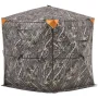 Hunting Blind, 6-7 Person, 288 Degree 5 Side See-Through Ground Blinds with Carrying Bag, Portable Camouflage Tent, Durable Conc