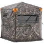 VEVOR Hunting Blind, 6-7 Person, 288 Degree 5 Side See-Through Ground Blinds with Carrying Bag, Portable Camouflage Tent, Durabl