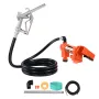 Fuel Transfer Pump, 12V DC 61 L/min(16 GPM) 186W(1/4 HP) Diesel Pump, Extractor Pumps with Manual Nozzle, Discharge Hose and Suc