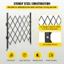 VEVOR Single Folding Security Gate, 180 × 155 cm(W × H) Folding Door Gate, Steel Accordion Security Gate, Flexible Expanding Sec