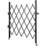 Single Folding Security Gate, 180 × 155 cm(W × H) Folding Door Gate, Steel Accordion Security Gate, Flexible Expanding Security 