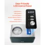Automatic Ice Cream Maker with Built-in Compressor, 1.5L No Pre-freezing Gelato Maker, Electric Sorbet-Maker, 3 Modes Compressor