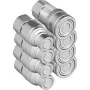 Hydraulic Quick Connect 1/2 Body with 1/2" NPT Thread Hydraulic Coupler 4 Pairs Hydraulic Coupling Quick Connect 45.5 L/min Hydr