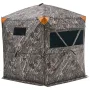 VEVOR Hunting Blind, 6-7 Person Ground Blinds with Carrying Bag, Portable Camouflage Tent, Reinforced Durable Concealed Shelter 