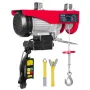Electric Hoist, 798 kg Lifting Capacity, 1450W 220V Electric Steel Wire Winch with Wireless Remote Control, 1219 cm Single Cable