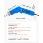 Hot Knife Foam Cutter, 200W Electric Foam Cutting Tool, 50℃ - 500℃ Adjustable Styrofoam Cutter with 150mm & 200mm Cutting Blades