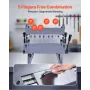 Box and Pan Brake, 305 mm/12 inch Sheet Metal Bending Brake, 20-Gauge Mild Steel Capacity, 0-135 Degree Adjustable, Metal Bender