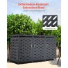 Trash Can Storage Garbage Can Storage Shed 3 x 52.79 Gal with Chain Lid