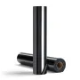 Heat Transfer Vinyl, 304.8 x 7260mm, Glossy Black HTV Iron on Vinyl Roll, Easy to Cut and Weed, Strong Adhesion, Compatible with
