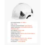 VEVOR Safety Helmet, ANSI/ISEA Z89.1 Approved ABS Safety Hard Hat with 6-Point Ratchet Suspension, Adjustable Vented Hardhat for