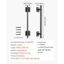 Barn Door Handle, 320 mm Rustic Fence Gate Handle, Rust-Resistant Coating, Heavy Duty Carbon Steel Outdoor Gate Handles, Easy to