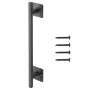 Barn Door Handle, 320 mm Rustic Fence Gate Handle, Rust-Resistant Coating, Heavy Duty Carbon Steel Outdoor Gate Handles, Easy to
