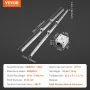 Linear Guide Rail Set, SBR20 1500mm, 2 stk 59 i/1500 mm SBR20