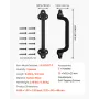 Barn Door Handle, 2Pcs 231 mm Rustic Fence Gate Handle, Rust-Resistant Coating, Heavy Duty Carbon Steel Outdoor Gate Handles, Ea