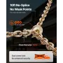 VEVOR Ratchet Chain Binder, 10 mm x 3 m G80 Chains, 4173 kg Working Load of Ratchet Load Binder, Chains and Binders Set, Tie Dow