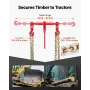 VEVOR Ratchet Chain Binder, 10 mm x 3 m G80 Chains, 4173 kg Working Load of Ratchet Load Binder, Chains and Binders Set, Tie Dow