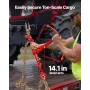 VEVOR Ratchet Chain Binder, 10 mm x 3 m G80 Chains, 4173 kg Working Load of Ratchet Load Binder, Chains and Binders Set, Tie Dow