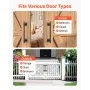 Barn Door Handle, 2Pcs 320 mm Rustic Fence Gate Handle, Rust-Resistant Coating, Heavy Duty Carbon Steel Outdoor Gate Handles, Ea