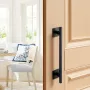 Barn Door Handle, 2Pcs 320 mm Rustic Fence Gate Handle, Rust-Resistant Coating, Heavy Duty Carbon Steel Outdoor Gate Handles, Ea