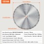 Diamond Blade 16inch Concrete Saw Blade Wet or Dry 0.47inch Slanted Teeth