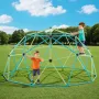 VEVOR Climbing Dome, 305cm Geometric Dome Climber for Kids, 453kg Loading Jungle Gym Playground with Octopus Net & 2 Basketballs