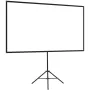 VEVOR Projector Screen with Stand, 80 Inch 160° Wide Angle Indoor Outdoor Projection Screen, 16:9 4K HD Wrinkleless Portable Tri