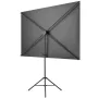 VEVOR Projector Screen with Stand, 80 Inch 160° Wide Angle Indoor Outdoor Projection Screen, 16:9 4K HD Wrinkleless Portable Tri