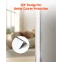 Stainless Steel Wall Corner Protector, 25 x 25 x 1217 mm , 10 Pack Metal Corner Guards, 304 Stainless Steel Edge Trim 90-Degree 