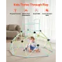 Climbing Dome, 183cm Geometric Dome Climber for Kids, 270kg Loading Indoor/Outdoor Jungle Gym Playground, Easy-Assembly Backyard