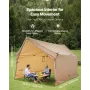 Camping Hot Tent, 2 Persons Cabin Hot Tent with Stove Jack, Waterproof Winter Tents Shelters with Vents, Lightweight & Portable 