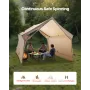 Camping Hot Tent, 2 Persons Cabin Hot Tent with Stove Jack, Waterproof Winter Tents Shelters with Vents, Lightweight & Portable 