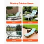 Chaise Lounge Cushion, 203x66x9.8 cm, Set of 2 Outdoor Lounge Chair Cushions, Waterproof & Fade-Resistant Sun Lounger Cushions w