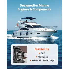 VEVOR Mercruiser Alignment Tool & Gimbal Bearing Puller Set, Kompatibel med Mercruisers, OMC, Volvo Cobra Bell Housings, Motor