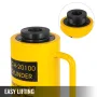 20T/44000LBS Hollow Hydraulic Cylinder Jack 100mm Plunger Ram Hydraulic Solid Cylinder Hydraulic Jack for Car/Van/Boat/Truck/Car